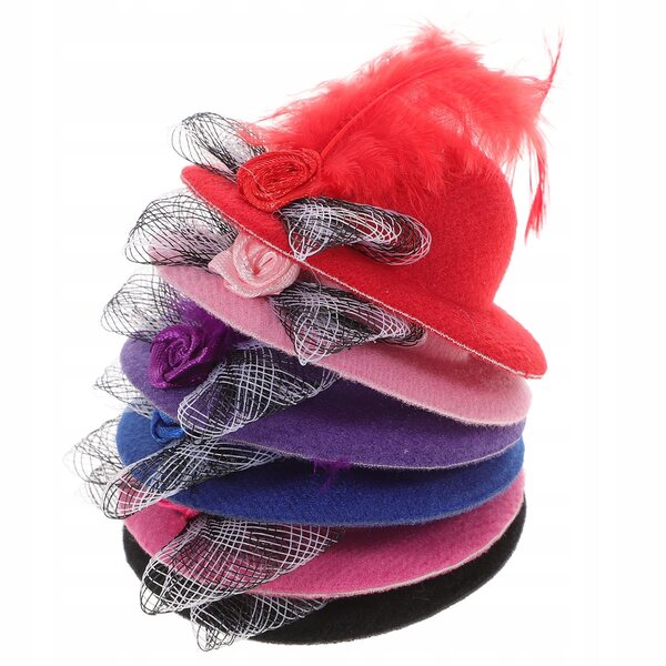 Set 6 Mini Cappellini Colorati per Bambole - Accessori Decorativi Creativi