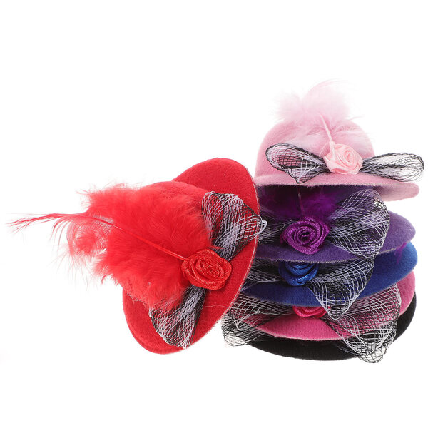 Set 6 Mini Cappellini Colorati per Bambole - Accessori Decorativi Creativi