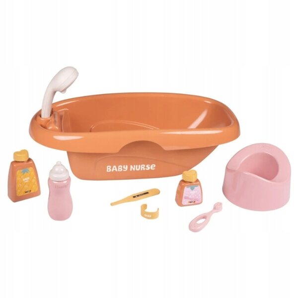 Smoby Baby Nurse Badeset mit Wanne und Zubehör für 42 cm große Puppen