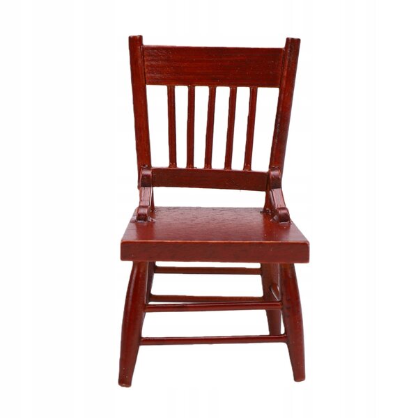 Sedia per casa delle bambole in miniatura Mobili decorativi in legno in scala 1:12