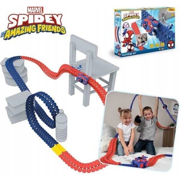 Tor Auto Spider-Man 4,4m mit Lichteffekten für Kinder ab 4 Jahren