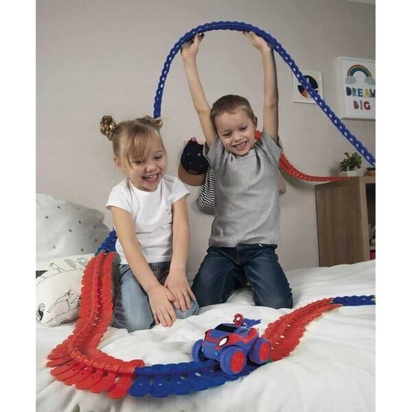 Tor Auto Spider-Man 4,4m mit Lichteffekten für Kinder ab 4 Jahren