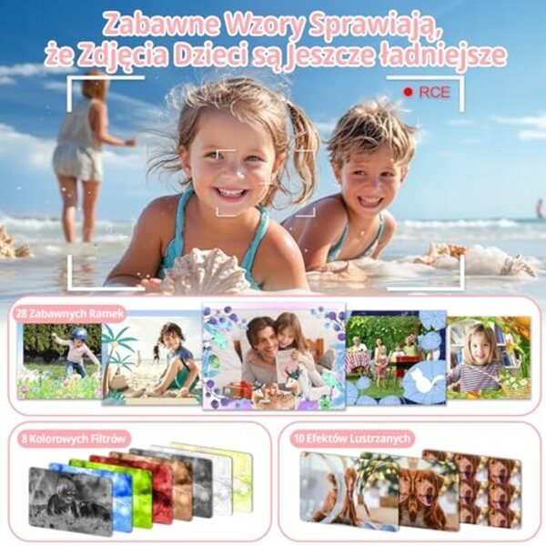 Digitalkamera für Kinder 48 MP Doppelkamera Selfie und kreative Funktionen