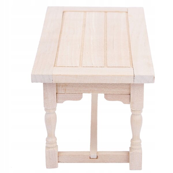 Mini tavolo in legno 1:12 per casa delle bambole, elegante e durevole