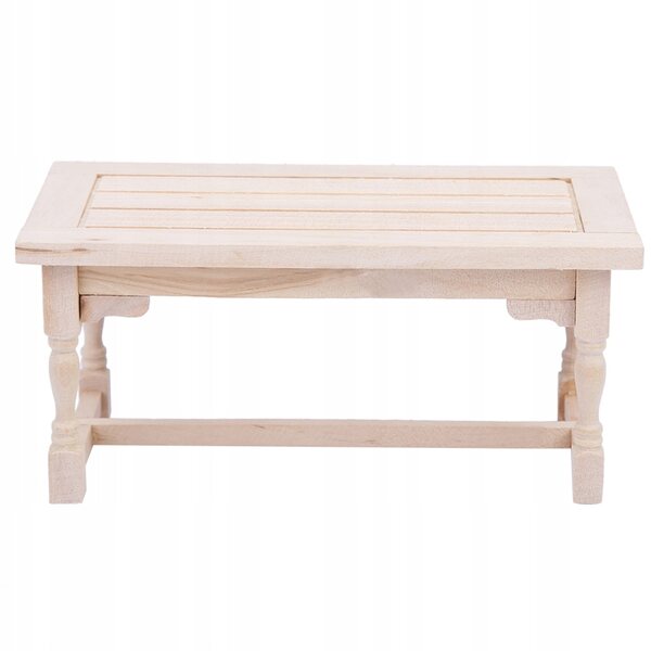 Mini tavolo in legno 1:12 per casa delle bambole, elegante e durevole
