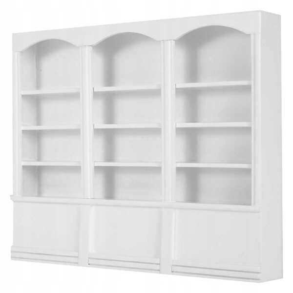 Mini libreria in legno 1:12 per casa delle bambole, accessorio decorativo e funzionale