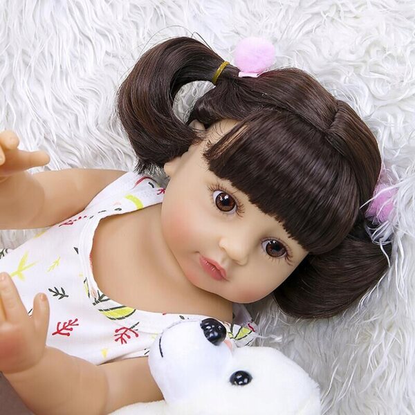 Decdeal 22 Zoll realistische Ganzkörper-Silikon-Rebornpuppe