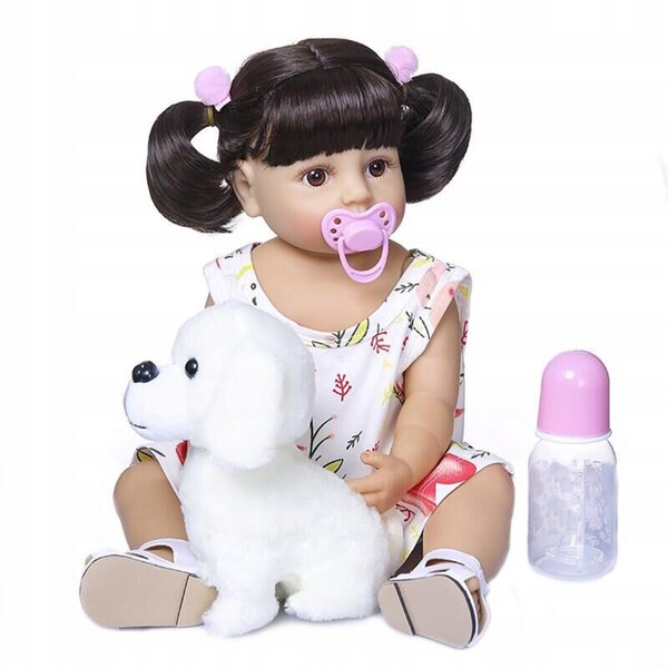 Decdeal 22 Zoll realistische Ganzkörper-Silikon-Rebornpuppe