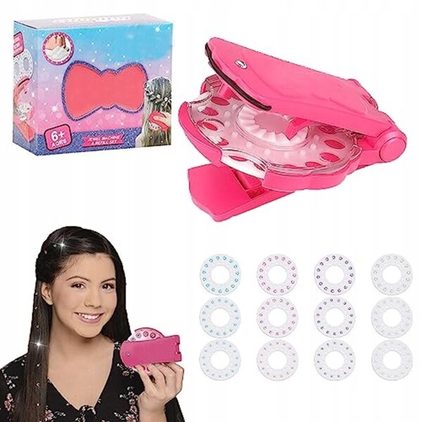 Set mit 180 glänzenden Frisurensteinen für Mädchen
