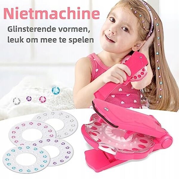 Set mit 180 glänzenden Frisurensteinen für Mädchen