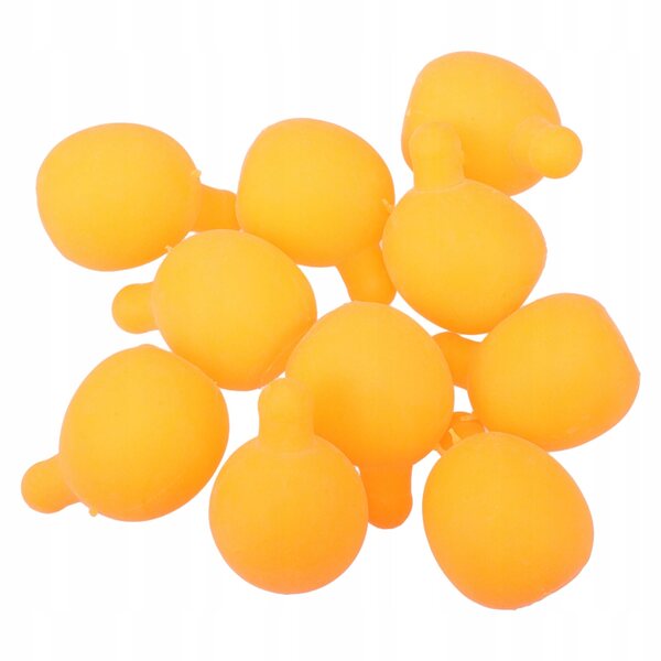 Set 10 Ricambi per Palline Antistress con Nucleo Bubble in TPR Arancione