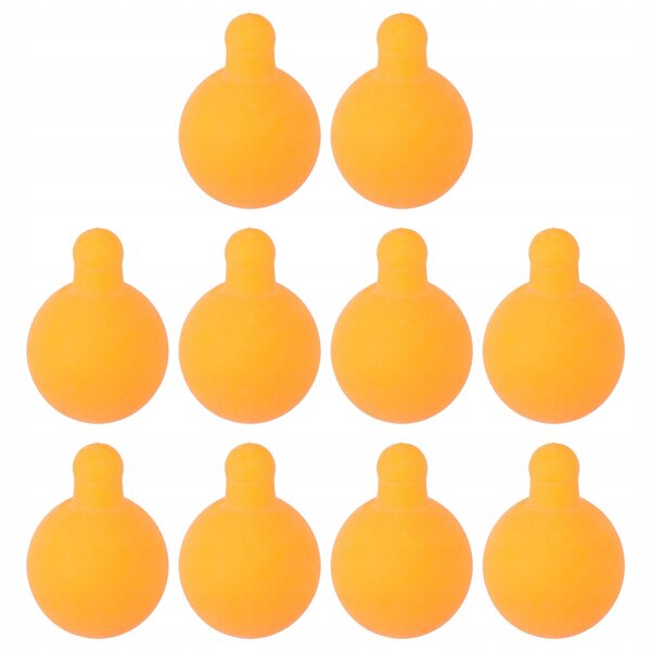 Set 10 Ricambi per Palline Antistress con Nucleo Bubble in TPR Arancione