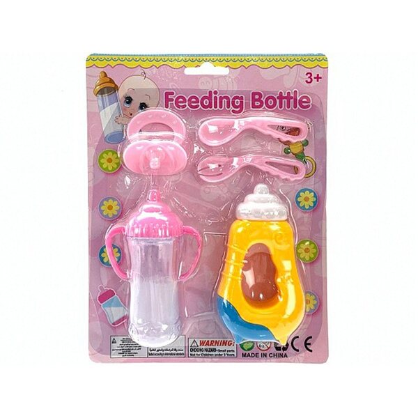 Set per bambole con bottiglia magica e accessori di cura 23x18x3 cm