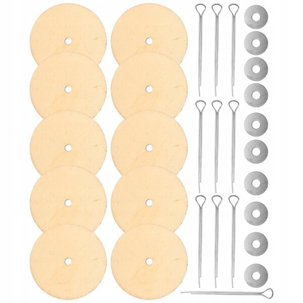 Set 20 Giunti in Legno Argento per Giocattoli di Peluche Mobili e Flessibili