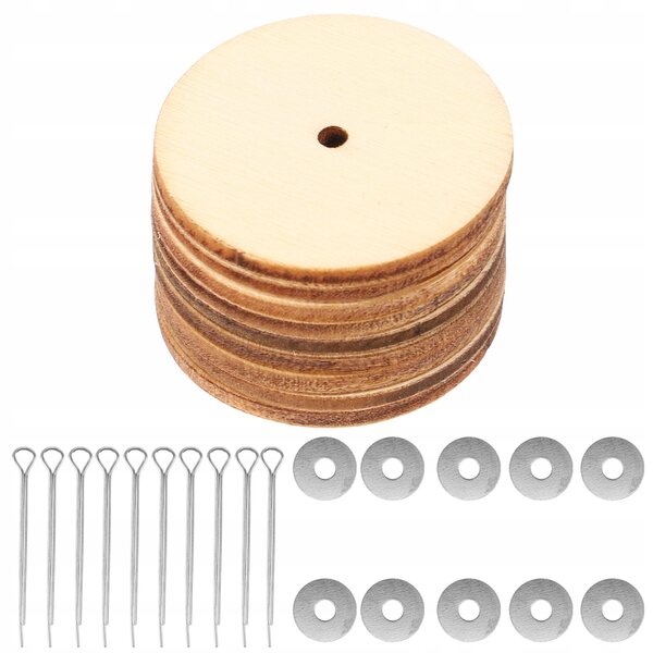Set 20 Giunti in Legno Argento per Giocattoli di Peluche Mobili e Flessibili