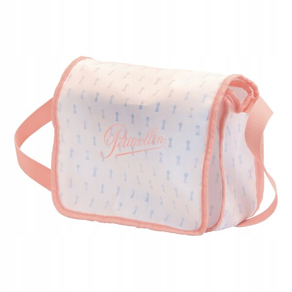 Petitcollin set per cambiare bambole con borsa, bavaglino e pannolino sostituibile