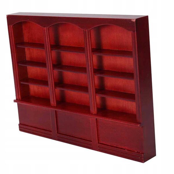 1:12 Mini-Bücherregal aus Holz für Puppenhaus – langlebiges dekoratives Accessoire