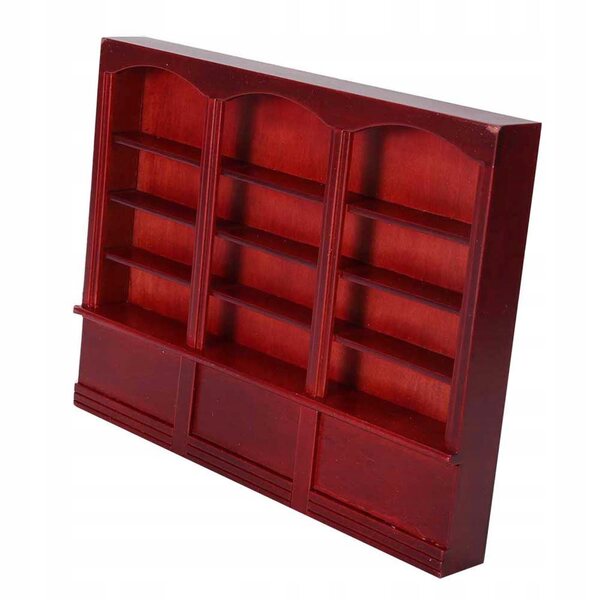 1:12 Mini-Bücherregal aus Holz für Puppenhaus – langlebiges dekoratives Accessoire