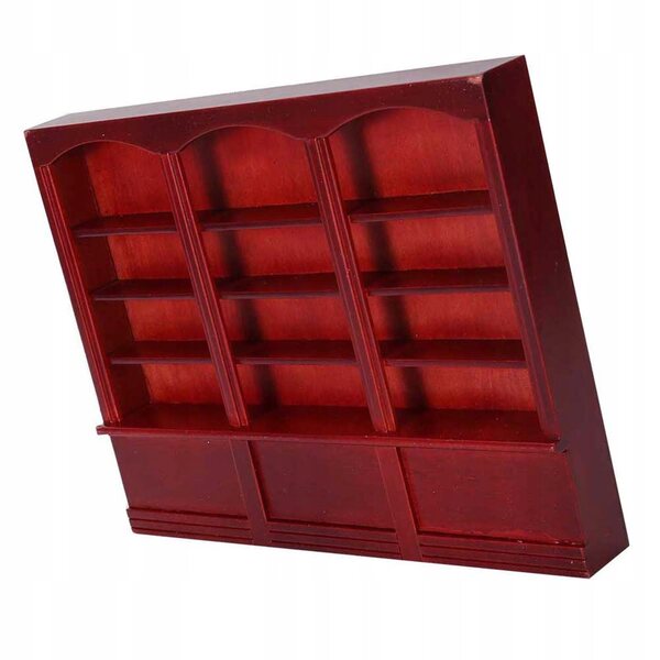 1:12 Mini-Bücherregal aus Holz für Puppenhaus – langlebiges dekoratives Accessoire