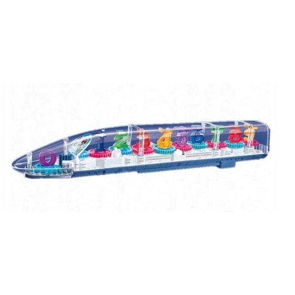 Giocattolo Treno Trasparente Interattivo con Luci e Musica per Bambini 5+