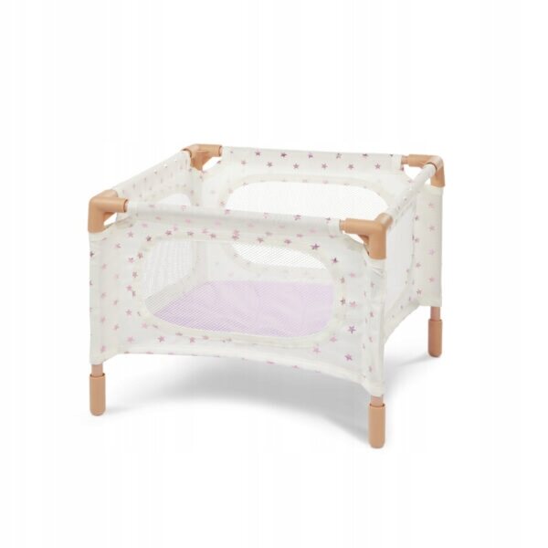 LullaBaby Set Accessori per Bambole con Seggiolone, Lettino e Passeggino Lila
