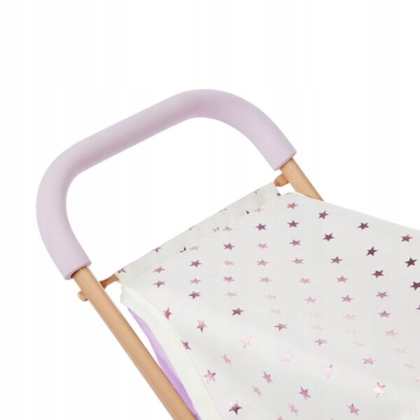 LullaBaby Set Accessori per Bambole con Seggiolone, Lettino e Passeggino Lila