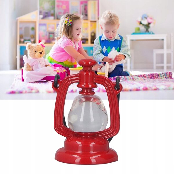 Lampa a Petrolio 1:6 per Casa delle Bambole Miniatura in Metallo Resistente