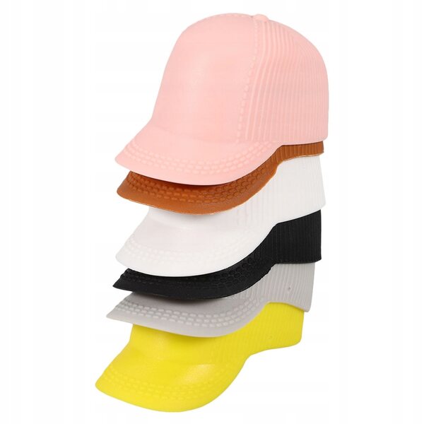 Set da 6 mini cappelli decorativi colorati in plastica per fai da te e giochi