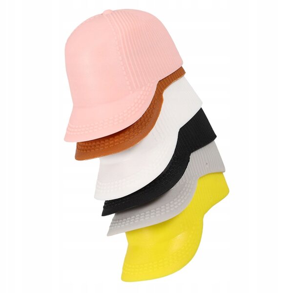 Set da 6 mini cappelli decorativi colorati in plastica per fai da te e giochi