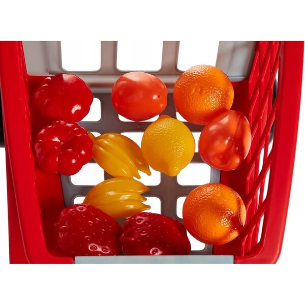 Spielzeug-Einkaufswagen mit Obst, Gehunterstützung ab 18 Monaten