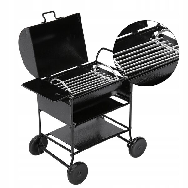 Mini barbecue stand carretto 1/12 accessori per casa delle bambole