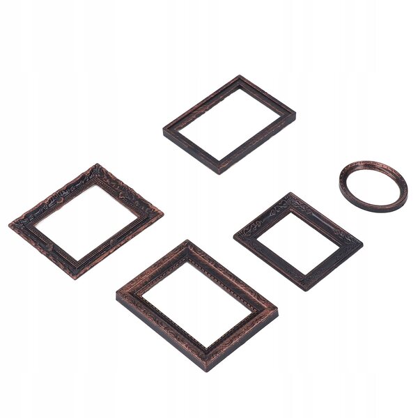 Miniature cornici vintage realistico set 5 pezzi per casa bambole 1/12