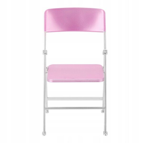 Miniatura Sedia Pieghevole per Casa delle Bambole Scala 1:6 in Plastica Resistente