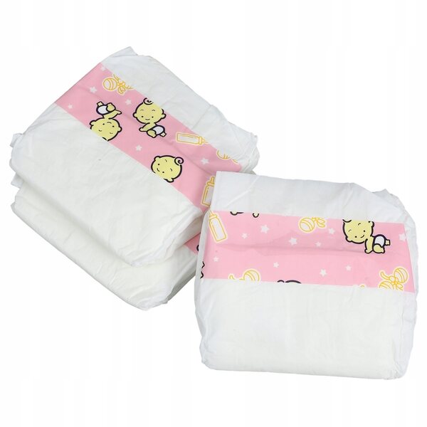 Set 3 Pannolini Colorati in Plastica per Bambole, Accessori Gioco Bambini