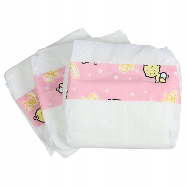 Set 3 Pannolini Colorati in Plastica per Bambole, Accessori Gioco Bambini