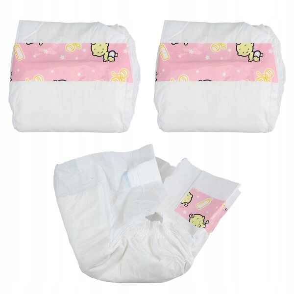 Set 3 Pannolini Colorati in Plastica per Bambole, Accessori Gioco Bambini
