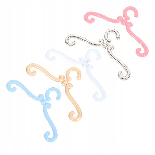 Set 25 Mini Grucce in Metallo per Abbigliamento Bambole Colorate e Resistenti