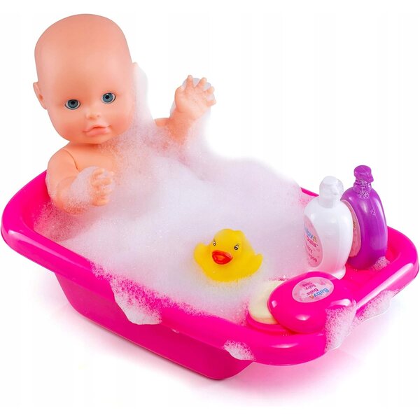 8-teiliges Badepuppen-Set mit Badewanne, Bademantel und komplettem Zubehör