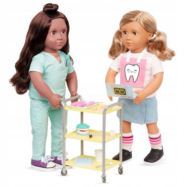 Unser Generation-Zubehörset „Besuchen Sie den Zahnarzt“ für 46-cm-Puppen