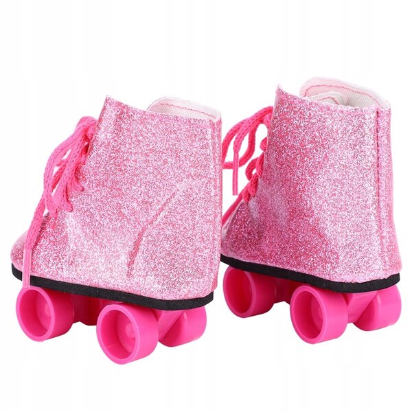 Scarpe a rotelle per bambole 18 pollici accessorio moda di alta qualità