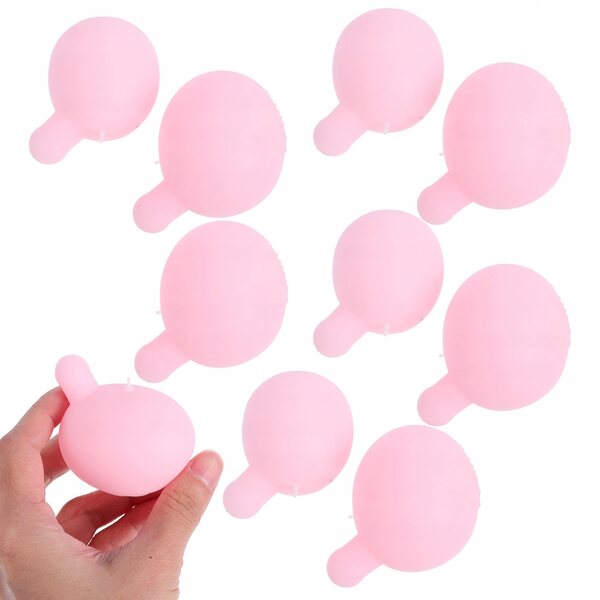 12 rosa Silikoneinsätze für Puppen und DIY-Anti-Stress-Spielzeug