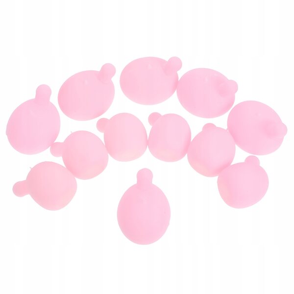 12 rosa Silikoneinsätze für Puppen und DIY-Anti-Stress-Spielzeug