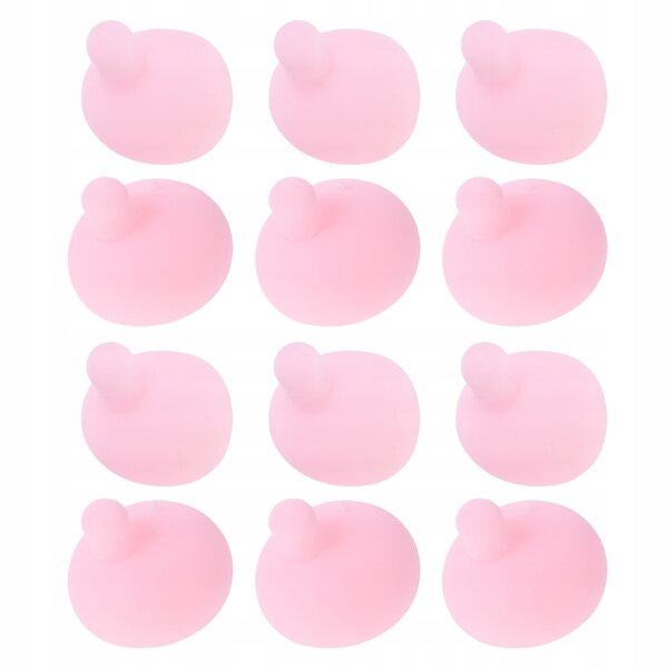 12 rosa Silikoneinsätze für Puppen und DIY-Anti-Stress-Spielzeug