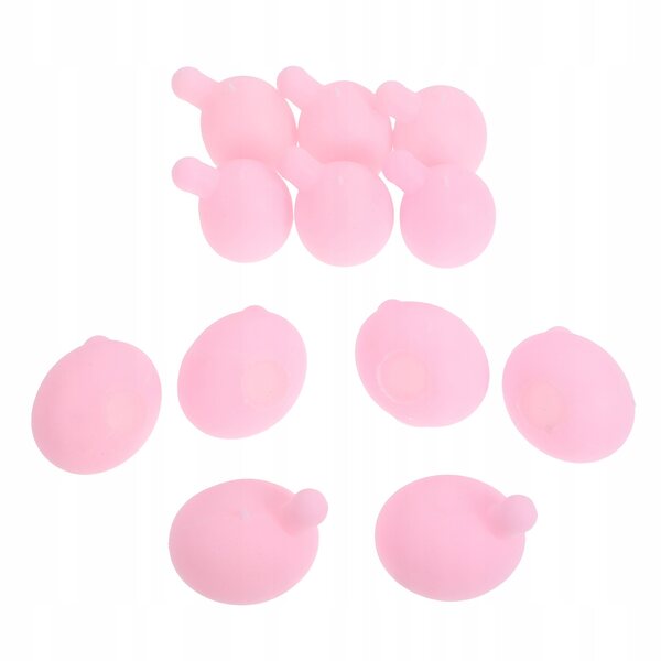 12 rosa Silikoneinsätze für Puppen und DIY-Anti-Stress-Spielzeug