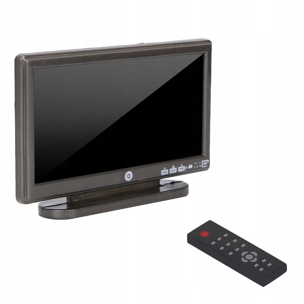 Miniatur TV 1:12 con telecomando per decorazione casa delle bambole