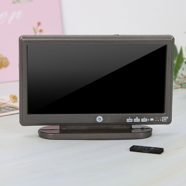 Miniatur TV 1:12 con telecomando per decorazione casa delle bambole
