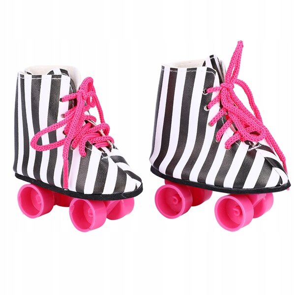 Scarpe con pattini a rotelle per bambole da 18 pollici, accessorio moda toy