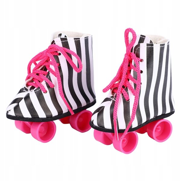 Scarpe con pattini a rotelle per bambole da 18 pollici, accessorio moda toy