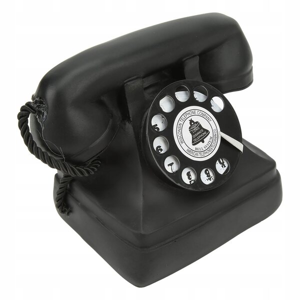 Modello telefono vintage con disco rotante decorazione retrò esclusiva