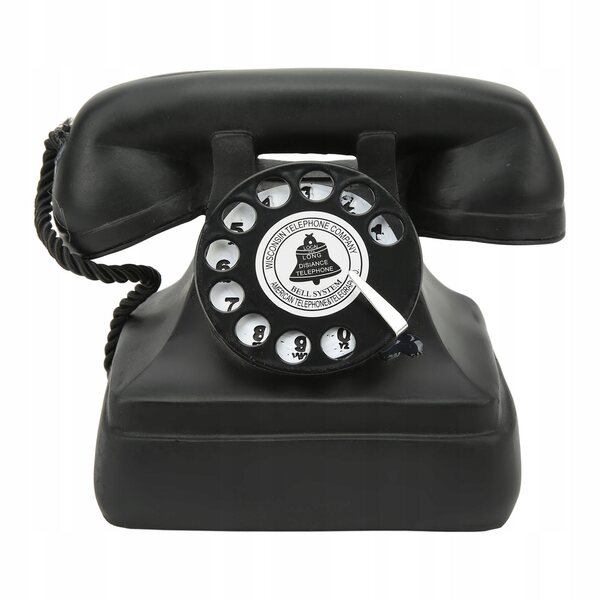 Modello telefono vintage con disco rotante decorazione retrò esclusiva